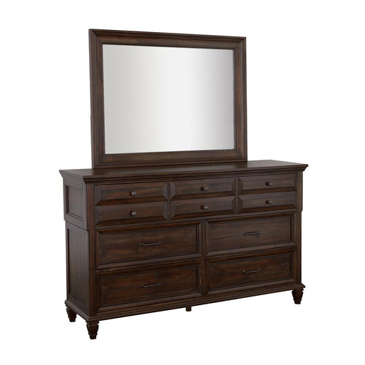 Avenue Rectangle Dresser Mirror Weathered Burnished Brown image
