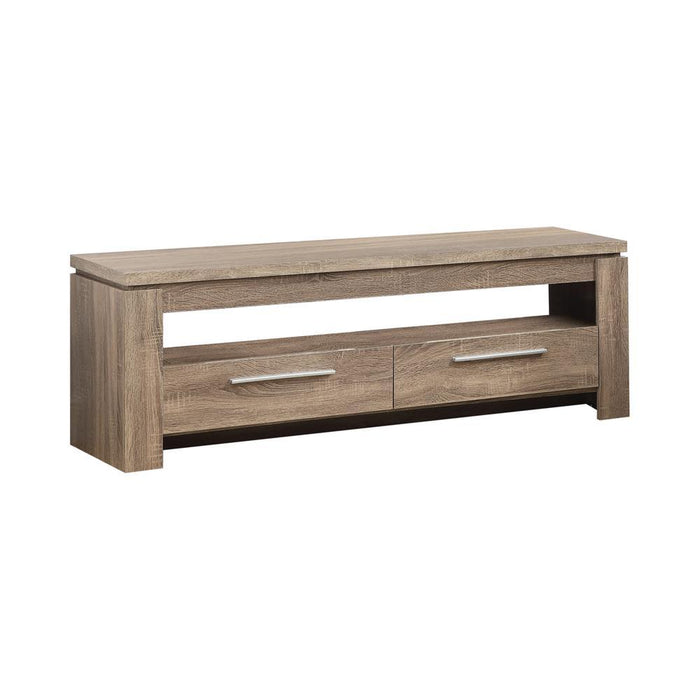 Elkton 2-drawer TV Console Weathered Brown