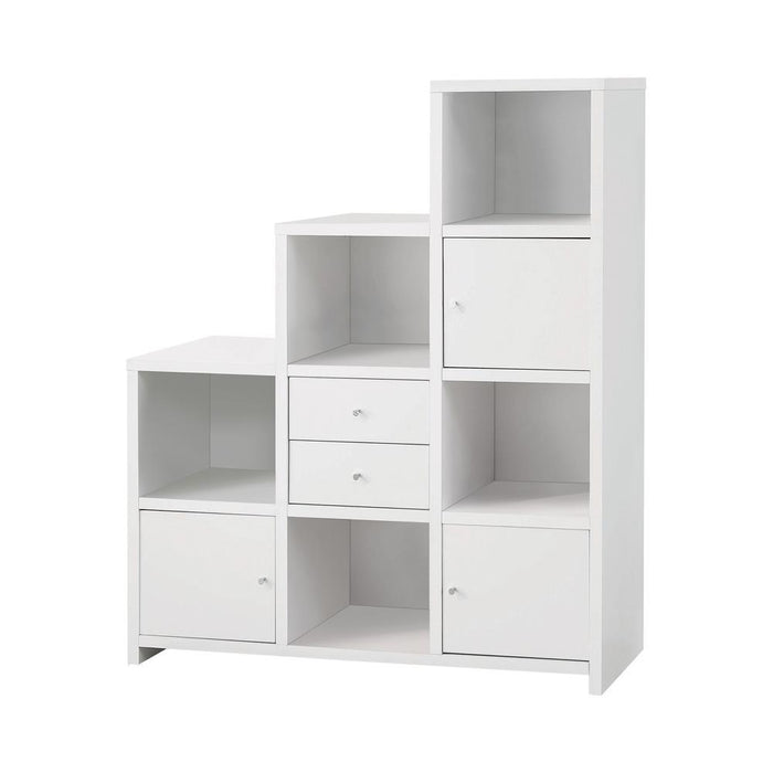 G801169 Contemporary White Bookcase