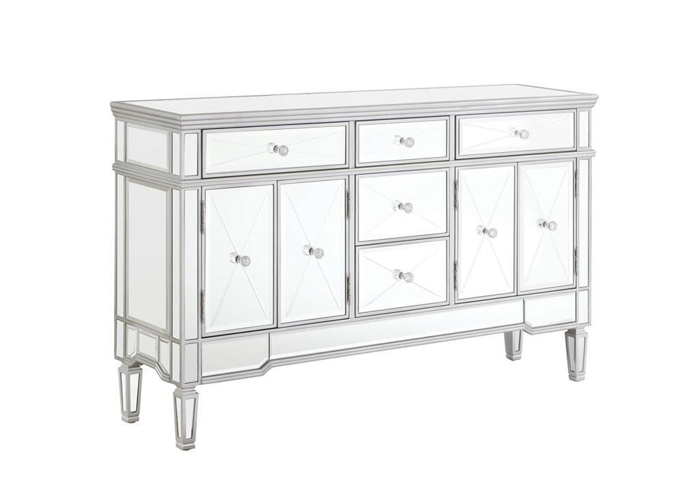 Duchess 5-drawer Accent Cabinet Silver